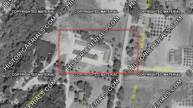 Pottawattamie Resort Motel - 1955 Aerial (newer photo)